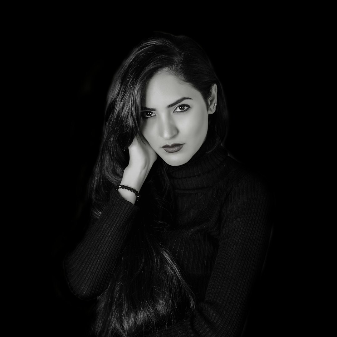 Turkish female news anchor portrait